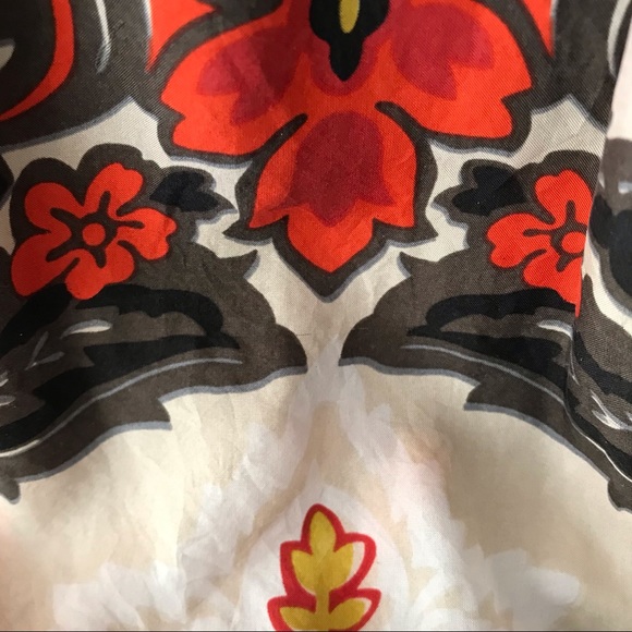 SOLD. J Crew 100% Silk Florentine Print Midi Sun Dress - Picture 12 of 15